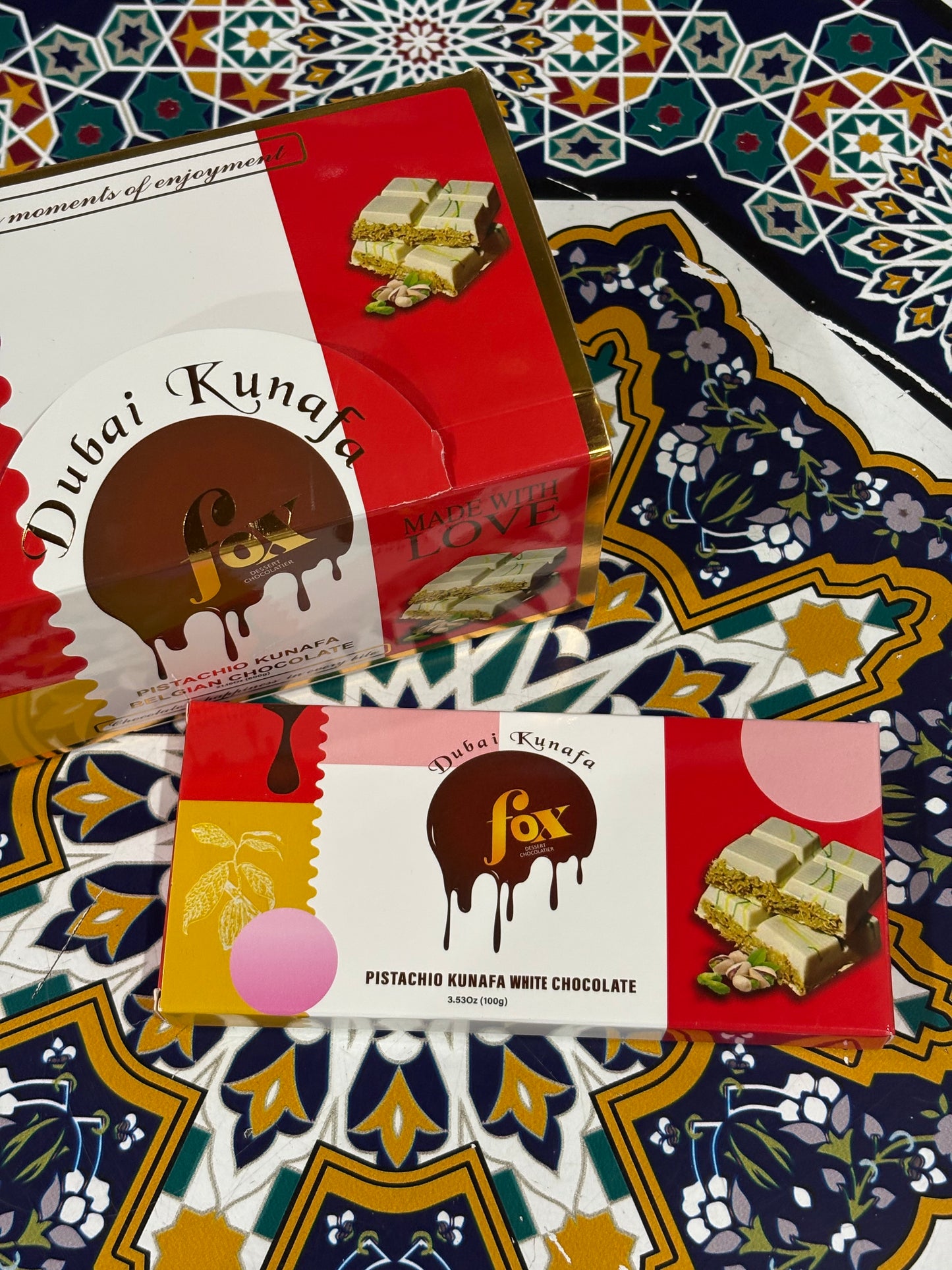 Chocolate Dubai Blanco 100g