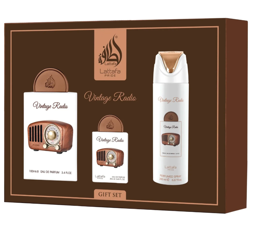 Vintage Radio Gift Set Lattafa